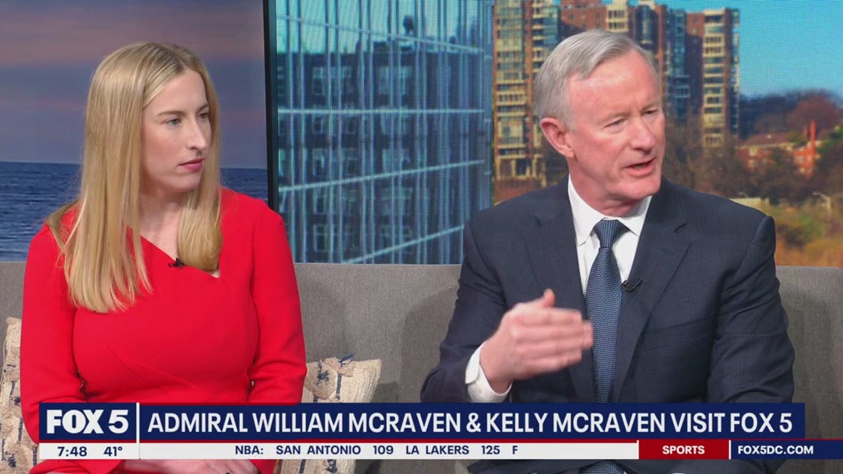 Admiral William McRaven & Kelly McRaven visit FOX 5